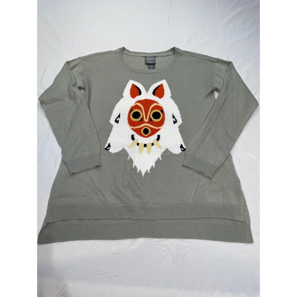 Her‎ Universe Princess Mononoke San Mask Knit Sweater Green Studio Ghibli Medium